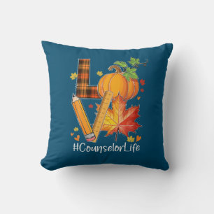 Coussin Amour Conseiller Vie Feuilles Automne Saison Autom