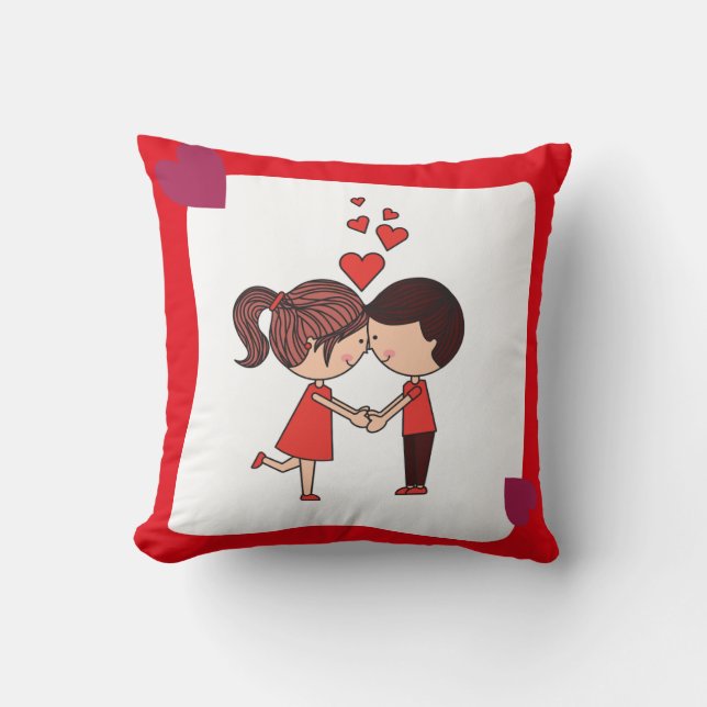 Coussin Amour dans chaque étreinte (Recto)