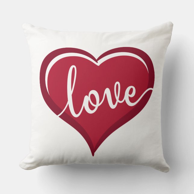 Coussin amour dans les valentines cardiaques (Recto)