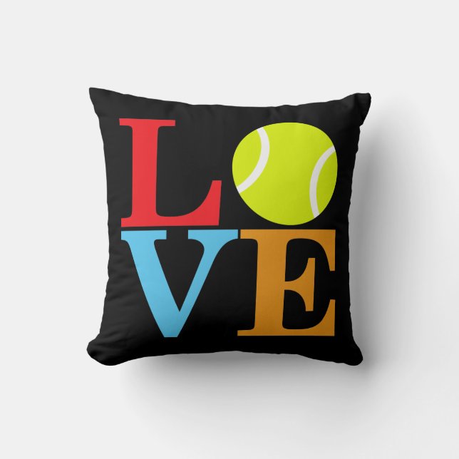 Coussin AMOUR de balle de tennis (Recto)
