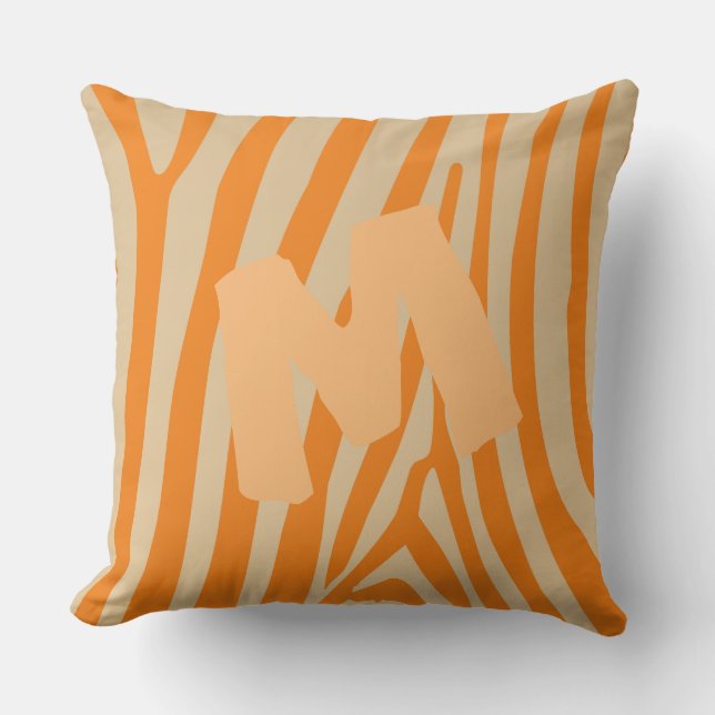 Coussin Amour de la vie sauvage Imprimer Monogramme (Recto)