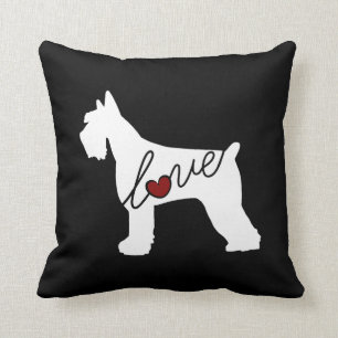 Coussin Amour de Schnauzer (Schnauzer géant)