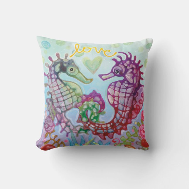 Coussin Amour d'hippocampe (Recto)