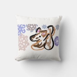 Coussin Amour d'hiver du loup