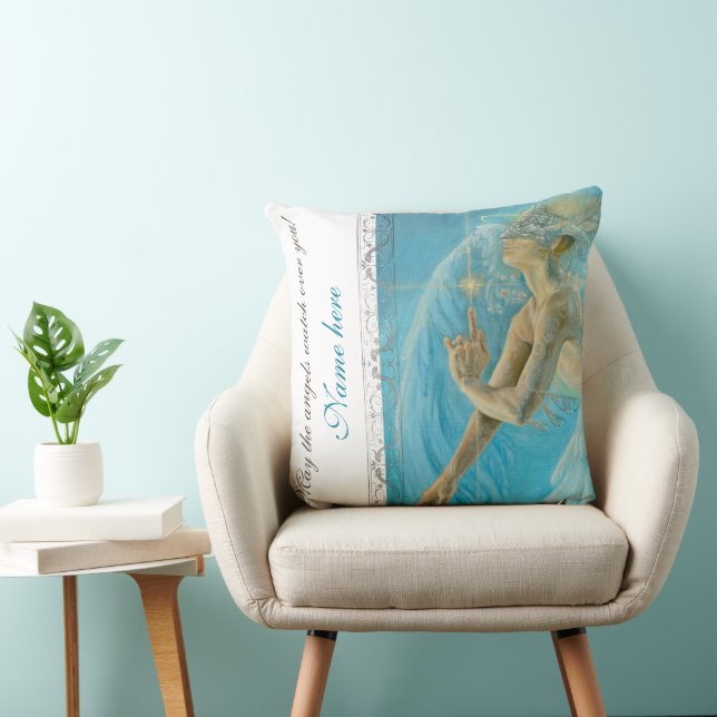 Coussin Amour divin angélique et oeuvre de protection (Chaise)