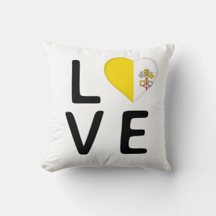 Coussin Amour - Drapeau de la ville du Vatican