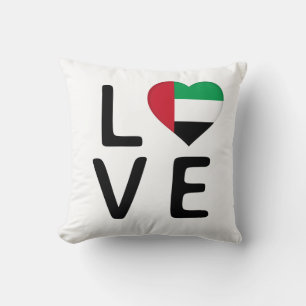 Coussin Amour - Drapeau des Émirats Arabes Unis
