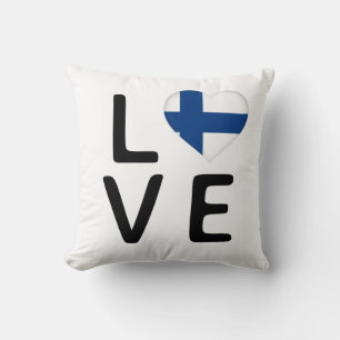 Coussin Amour - Drapeau Finlande