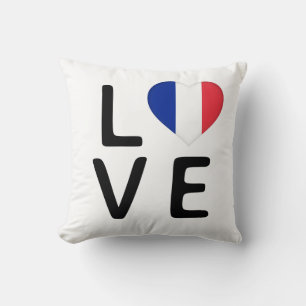 Coussin Amour - Drapeau France