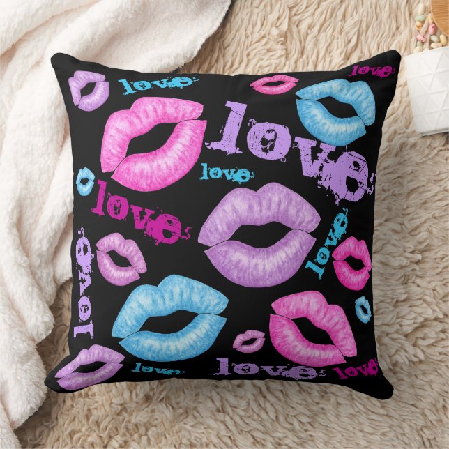 Coussin Amour et baisers Lancer l'oreiller (Couverture)