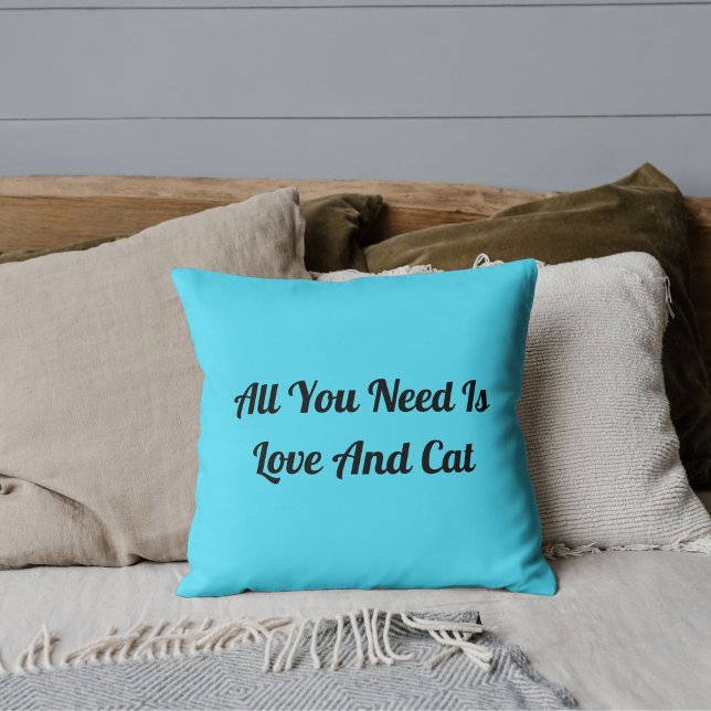 Coussin Amour Et Chat Personnalisé Cute Drôle Citation Ble (Créateur téléchargé)