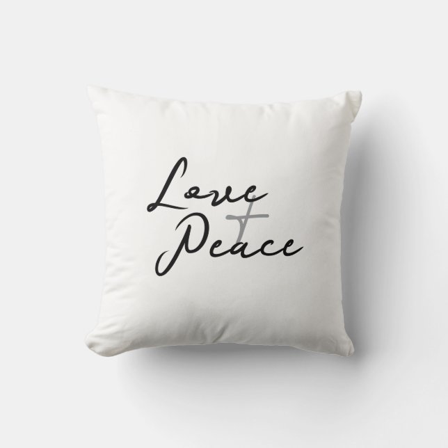 Coussin Amour et paix (Recto)