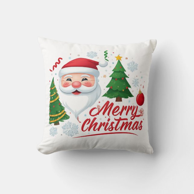 Coussin "Amour festif : Joyeux Noël Design (Recto)