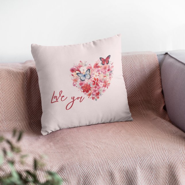 Coussin Amour Fluttering | Saint Valentin (Créateur téléchargé)