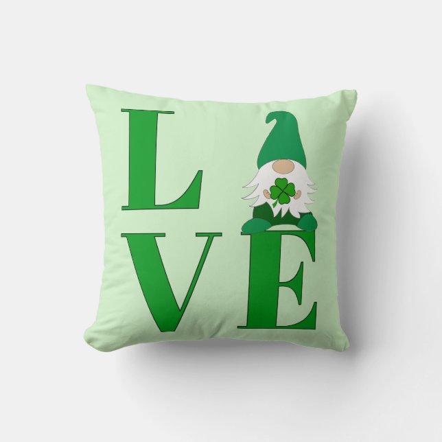Coussin Amour Gnome Irlandais (Recto)