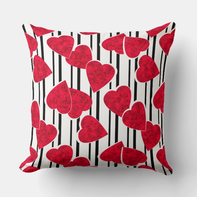 Coussin Amour, mariage, Saint Valentin (Recto)