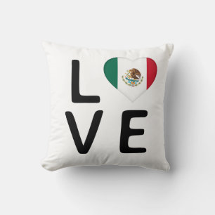 Coussin Amour - Mexique Drapeau Jeu d'oreiller