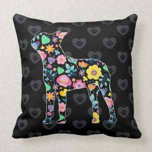 Coussin Amour mignon ma conception florale de Boston