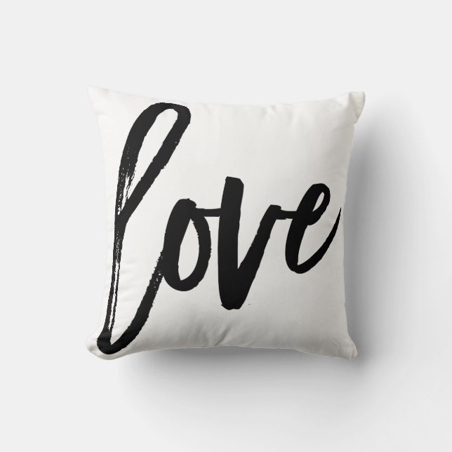 Coussin Amour Moderne Typographie de Script Tendance Type  (Recto)