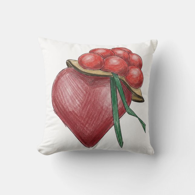 Coussin Amour noir (Recto)