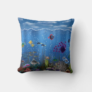 Coussin Amour sous-marin -