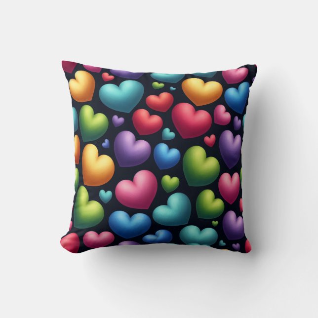 Coussin Amour vibrant (Recto)