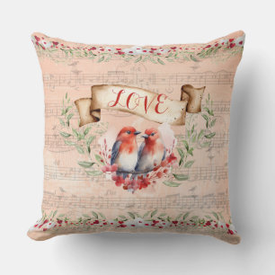 Coussin Amoureux au timbre de Paris avec des notes fantais
