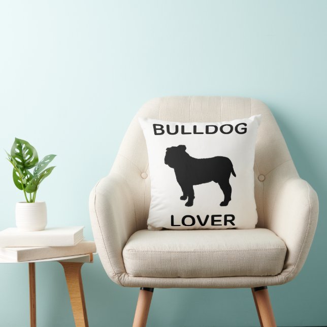 Coussin amoureux de bulldog (Chaise)