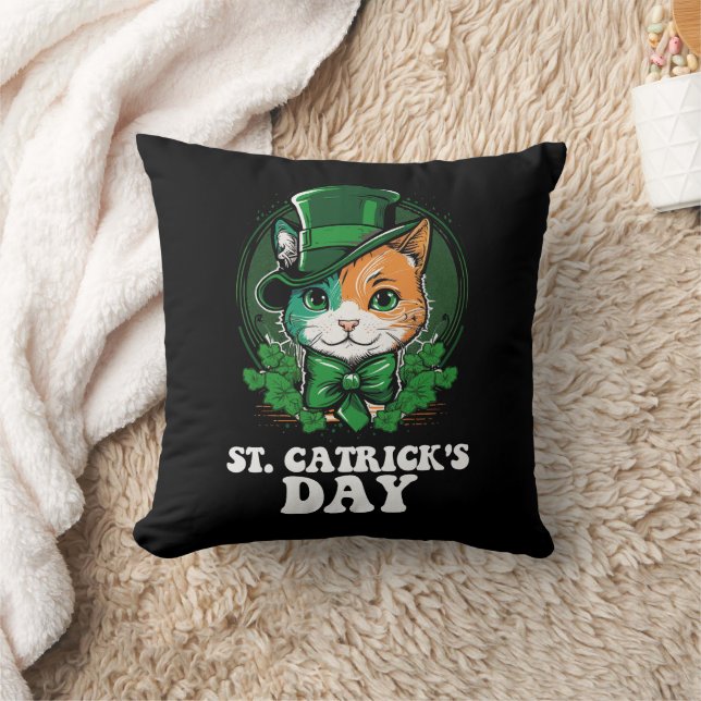 Coussin Amoureux de les chats de la Saint-Patrick (Couverture)