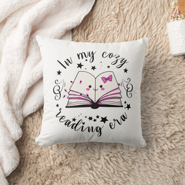Coussin Amoureux de livres confortable  (Couverture)