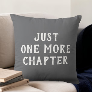 Coussin Amoureux de livres « Juste un chapitre de plus » 
