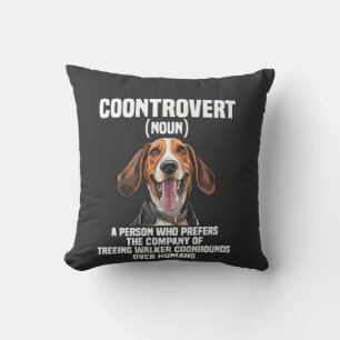 Coussin Amoureux de Treeing Walker Coonhound Chien Coontro