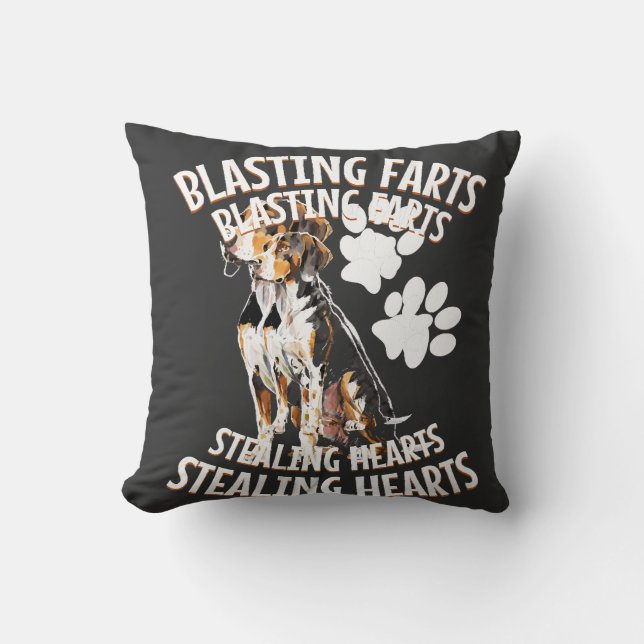 Coussin Amoureux de Treeing Walker Coonhound Propriétaire  (Recto)