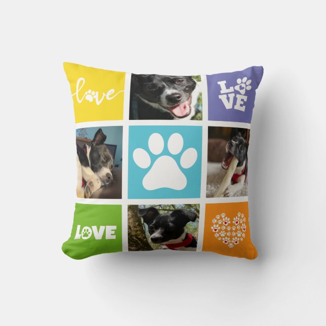 Coussin Amoureux des animaux Parent Pet Cute Créer Votre P (Recto)