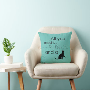 Coussin Amoureux des chats