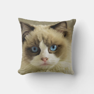 Coussin Amoureux des chats Personnalisé Pet 2 Photo Person