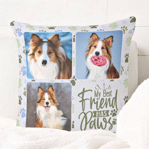 Coussin Amoureux des chiens Best Friend 3 Photo Mignonnes 