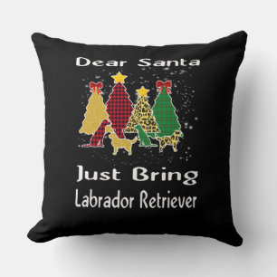 Coussin Amoureux des chiens Cher Père Noël, venez d'apport