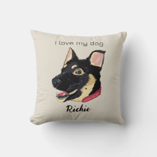Coussin Amoureux des chiens chiot allemand