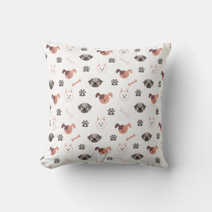 Coussin Amoureux des chiens mignon
