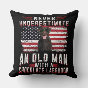 Coussin Amoureux des chiens Ne jamais sous-estimer le vi