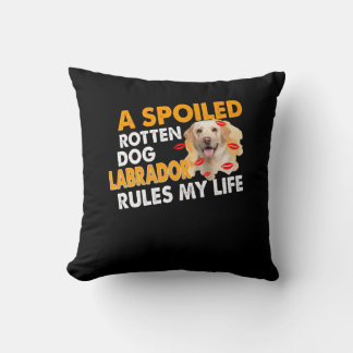 Coussin Amoureux des chiens | Spoten Labrador Rules Ma vie