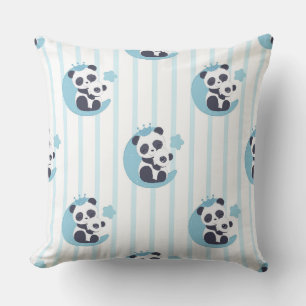 Coussin Amoureux des pandas   La vie est meilleure avec un