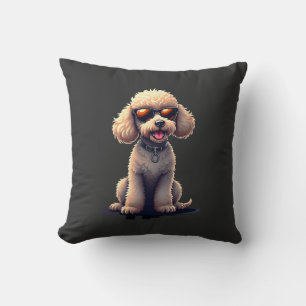Coussin Amoureux drôle de chien caniche Animaux Graphique