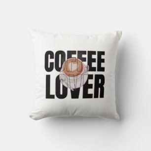 Coussin Amoureux du café – Accro du café Désir de caféine
