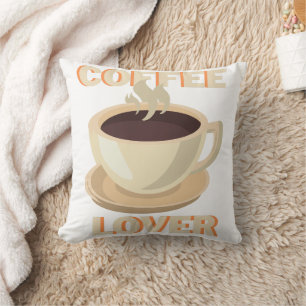 Coussin Amoureux du café – Mignon et cosy pour les amateur