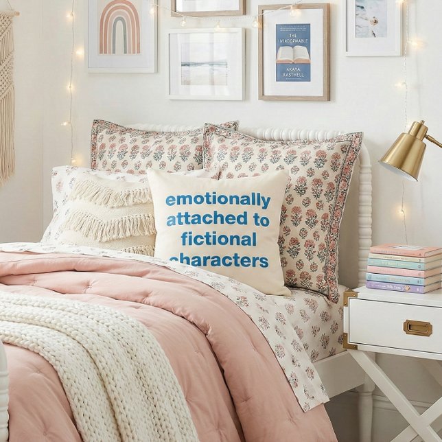 Coussin Amoureux du livre drôle Citation émotion Humour li (Créateur téléchargé)