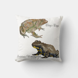 Coussin Amphibians, Reptiles & Insects Watercolor