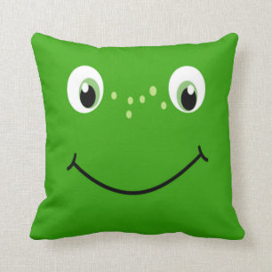 Coussin amphibien de la grenouille adorable pour e