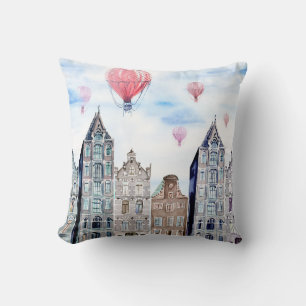 Coussin Amsterdam en montgolfière